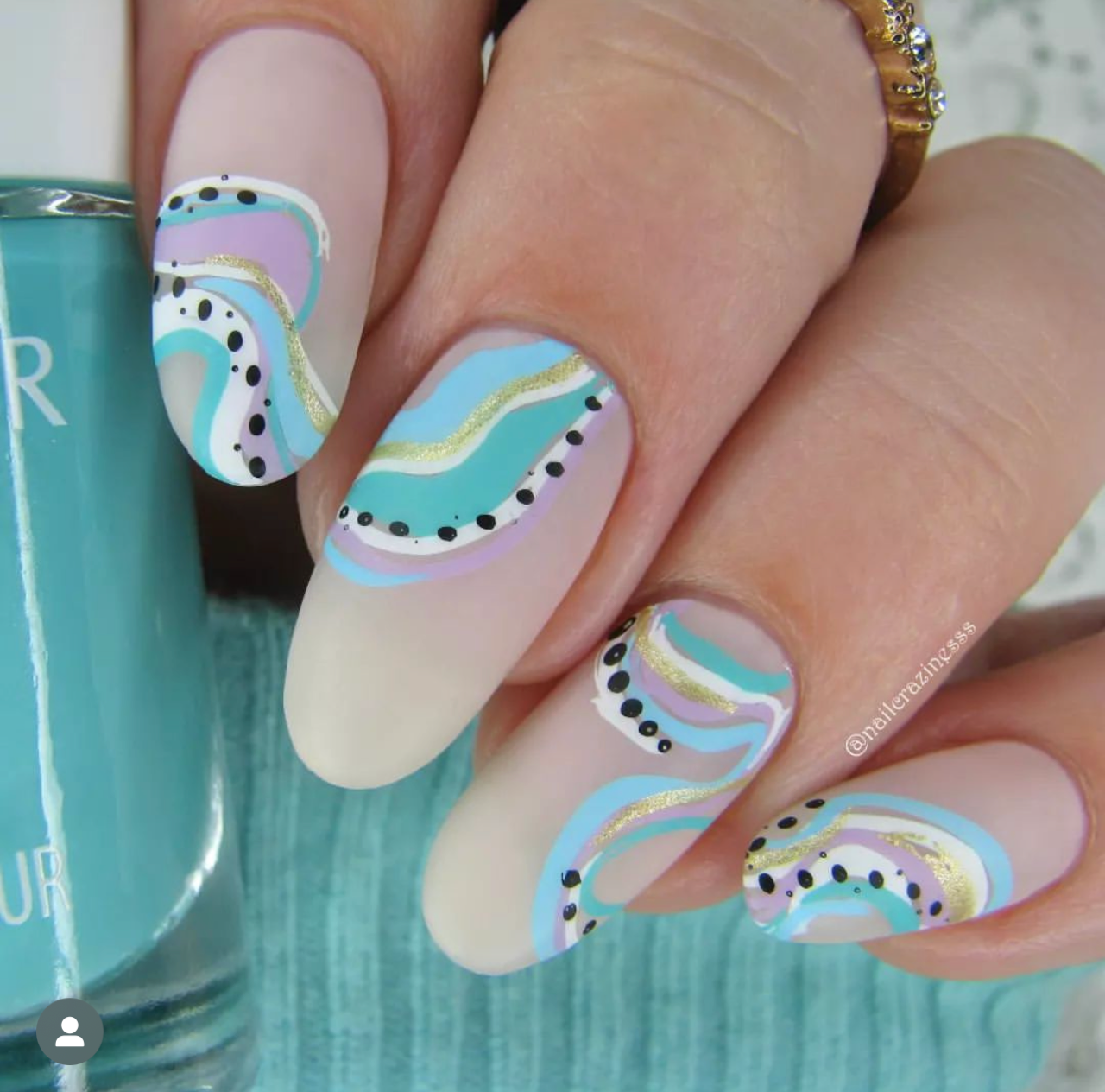 Funky Swirls (CjSLC-82) Etched Nail Art Stamping Plate