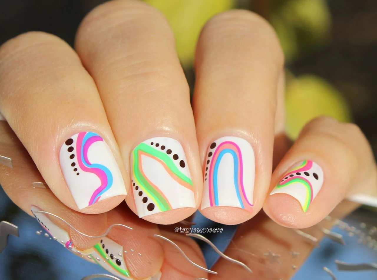 Funky Swirls (CjSLC-82) Etched Nail Art Stamping Plate