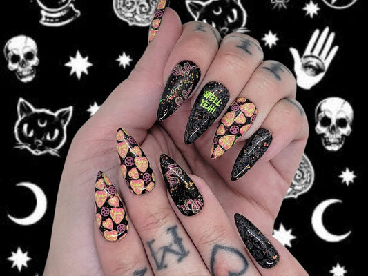 Spell Yeah (CjSLC-84) Etched Nail Art Stamping Plate