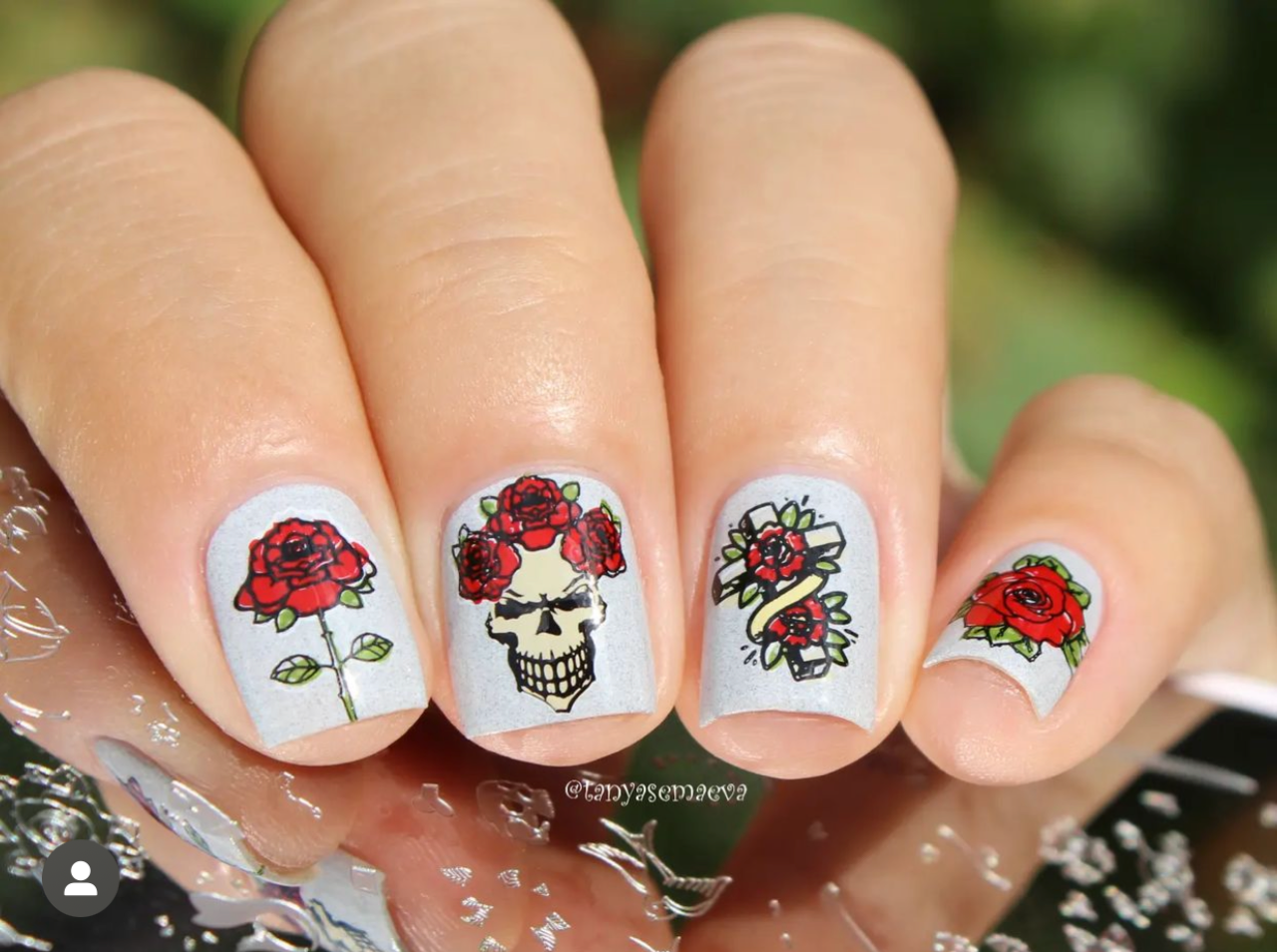 Tattoo (CjSLC-86) Etched Nail Art Stamping Plate