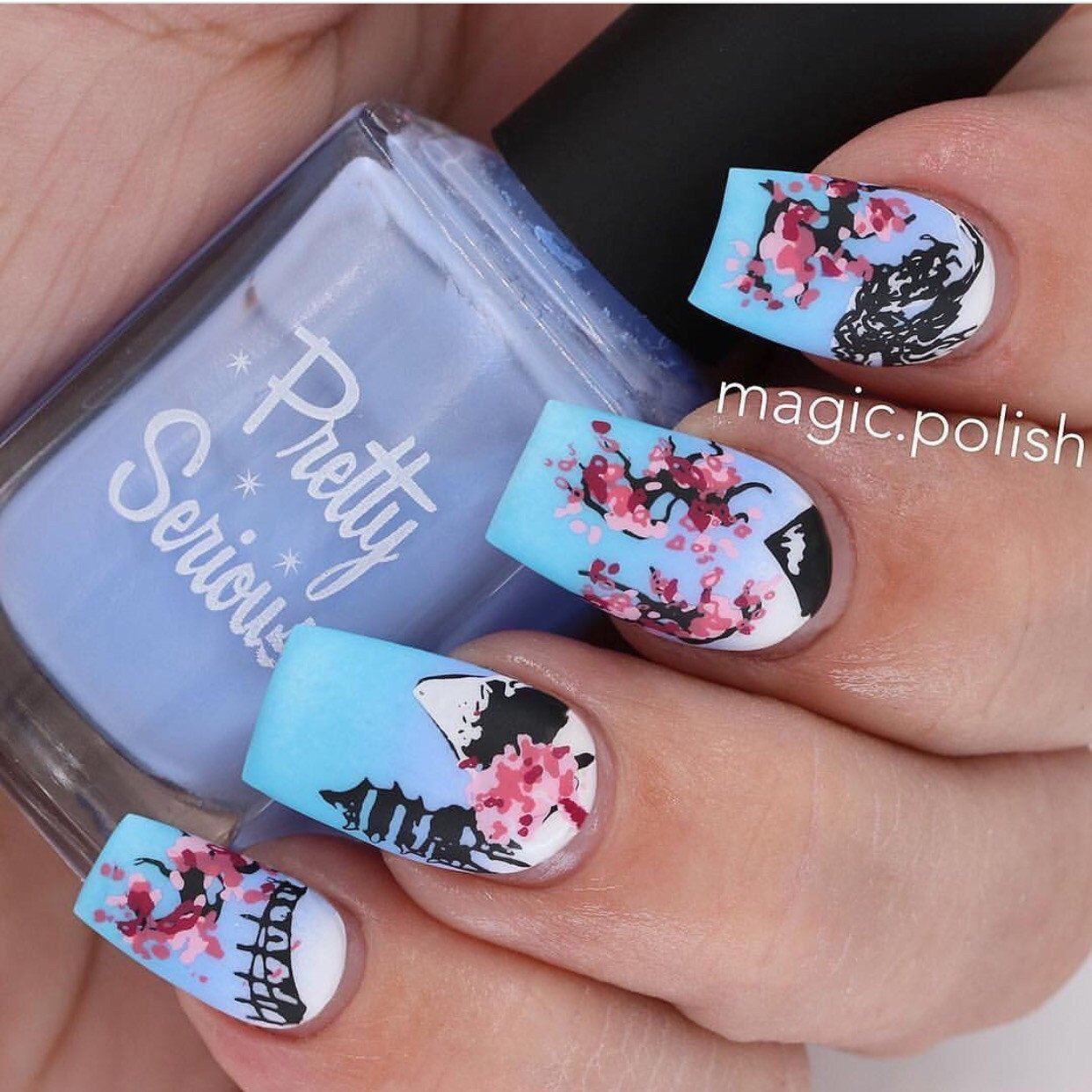 Veil of Old Japan - Steel Nail Art Stamping Plate (CjSLC-12) 14 x 9 Clear Jelly Stamper