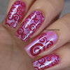 Put a Lil Swirl on it... Part One (CjS-132) Steel Nail Art Stamping Plate 14 x 9 Clear Jelly Stamper 