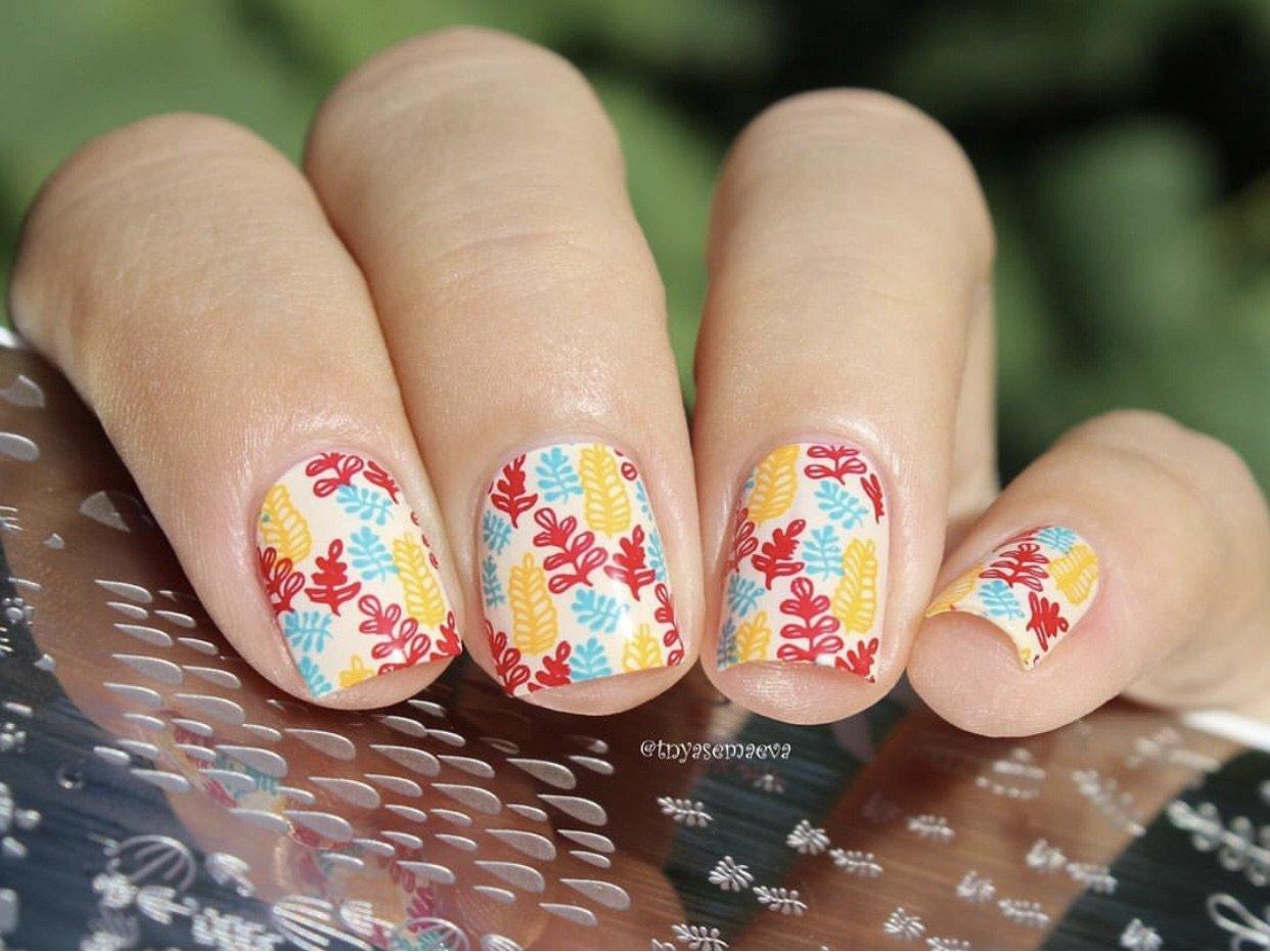 Fallpaper - Happy Fall Yall! (CjS-133) Steel Stamping Plate 14 x 9 Clear Jelly Stamper