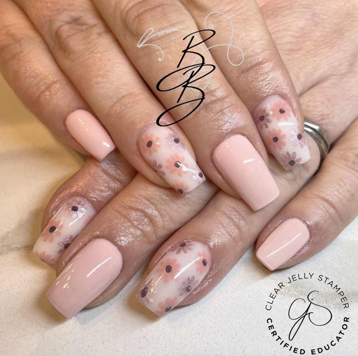 I Dream of Daisies (CjS-104) Steel Nail Art Stamping Plate 14 x 9 Clear Jelly Stamper