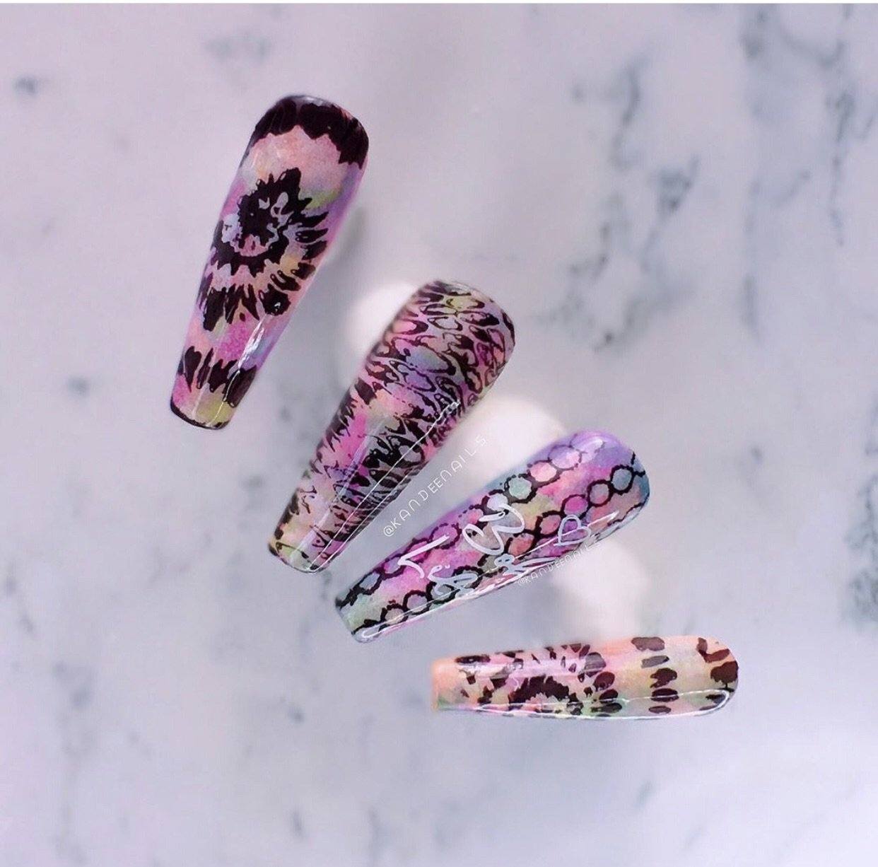 Boho Life (Cjs-115) Steel Nail Art Stamping Plate 14 x 9 Clear Jelly Stamper