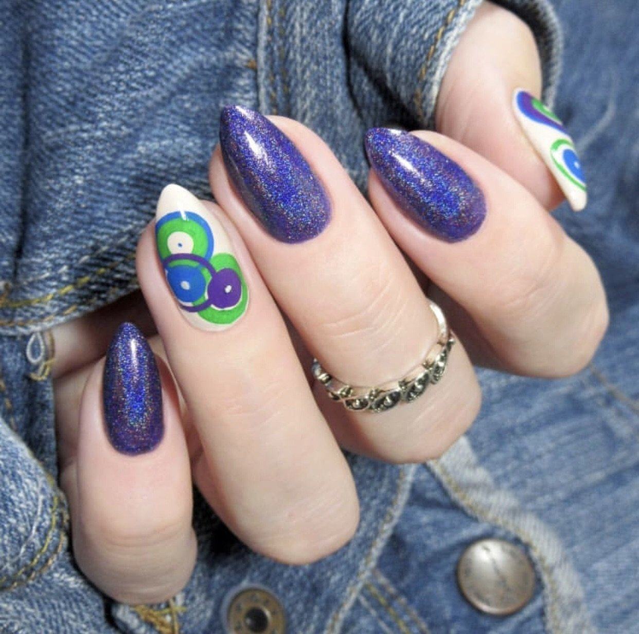 Circles (CjS-53) Steel Nail Art Stamping Plate 14 x 9 Clear Jelly Stamper