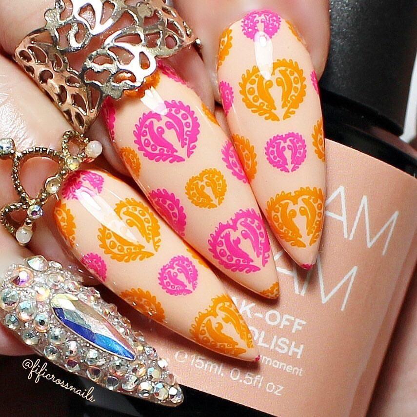 Fabulous Flamingo (CjS-57) - Steel Nail Art Stamping Plate 14 x 9 Clear Jelly Stamper