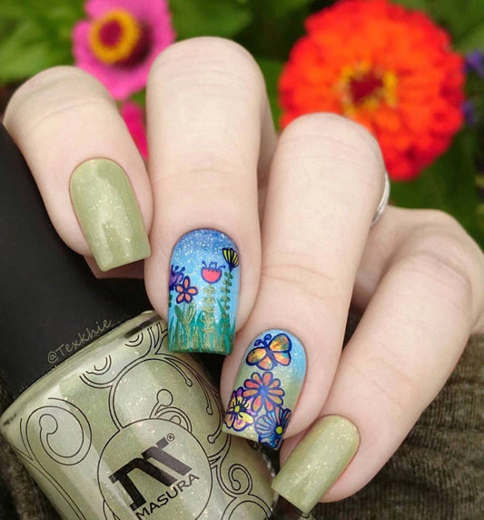 Picnic Anyone? (CjS-59) Steel Nail Art Stamping Plate 14 x 9 Clear Jelly Stamper