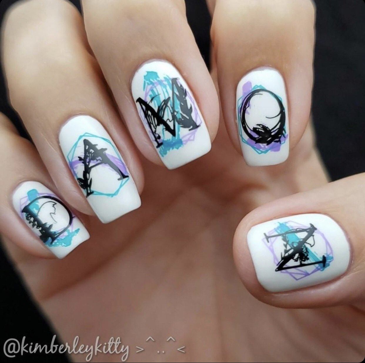 Garden Letters (CjS-83) Steel Nail Art Stamping Plate 14 x 9 Clear Jelly Stamper