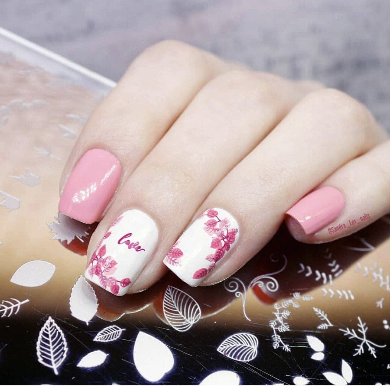 Forever Autumn (CjS-86) Steel Nail Art Stamping Plate 14 x 9 Clear Jelly Stamper