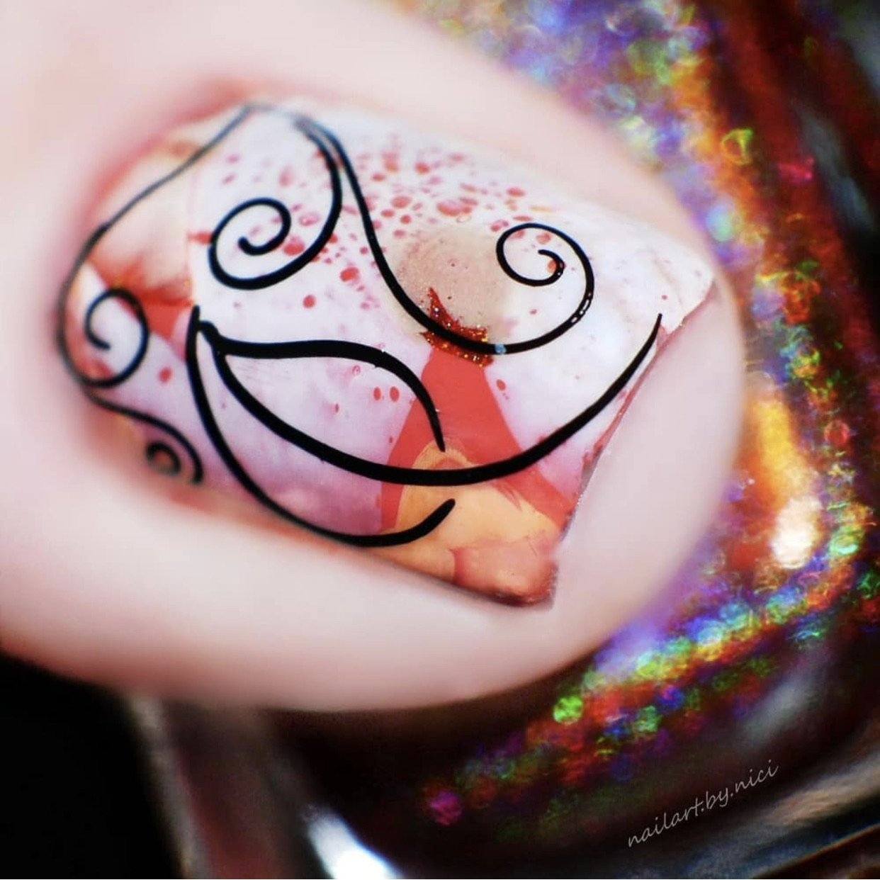 Forever Autumn (CjS-86) Steel Nail Art Stamping Plate 14 x 9 Clear Jelly Stamper