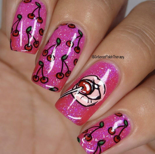 Boujee (CjS-87) Steel Nail Art Stamping Plate 14 x 9 Clear Jelly Stamper