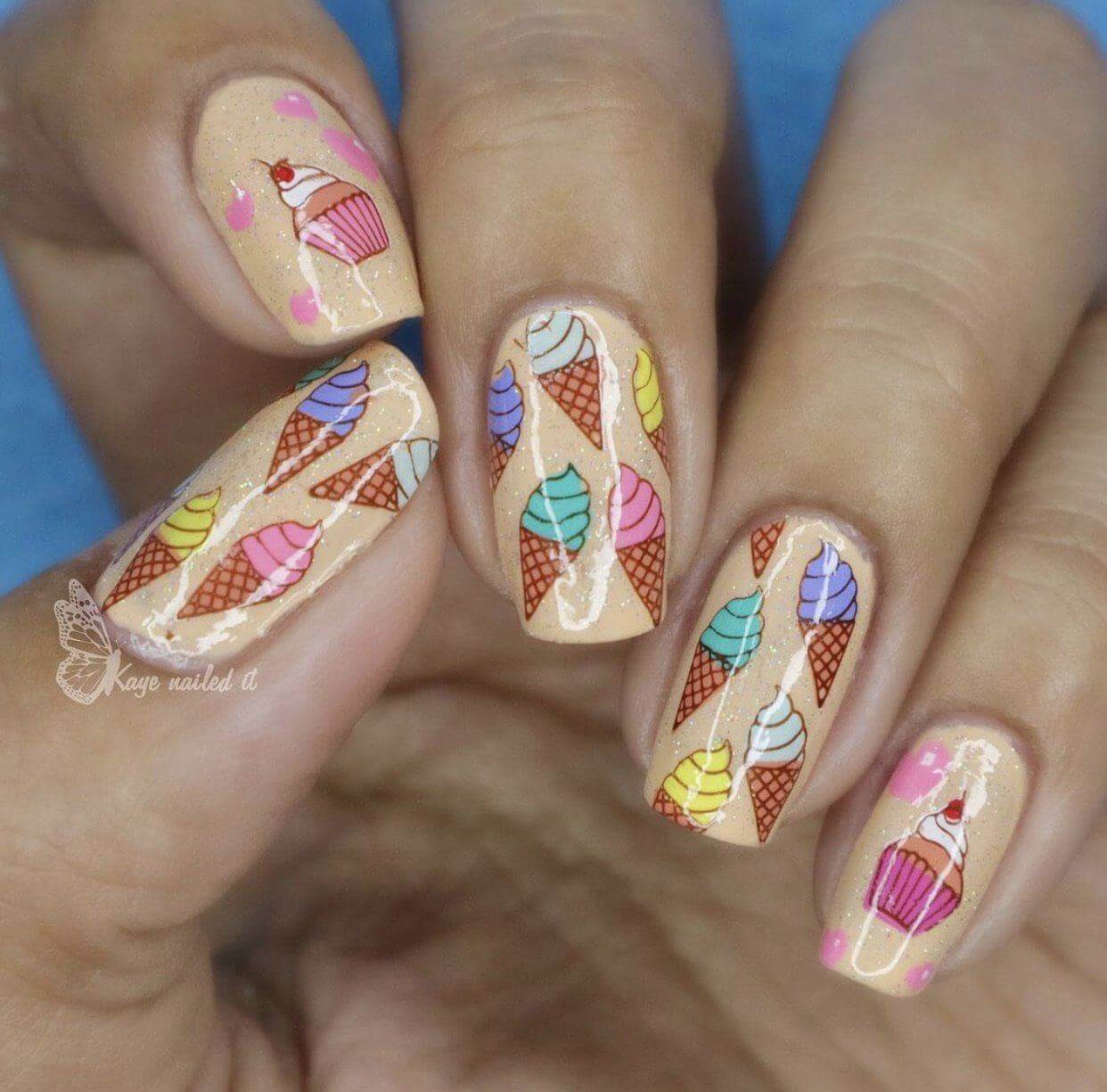 Lil Unicorn (CjS-94) Steel Nail Art Stamping Plate 8 x 8 Clear Jelly Stamper