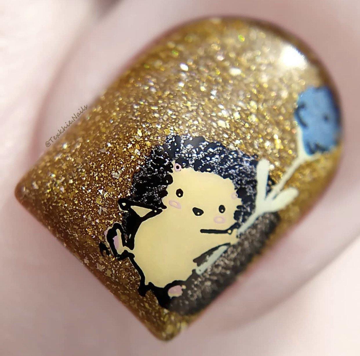 Life in Bloom (CjS-97) Steel Nail Art Stamping Plate 14 x 9 Clear Jelly Stamper