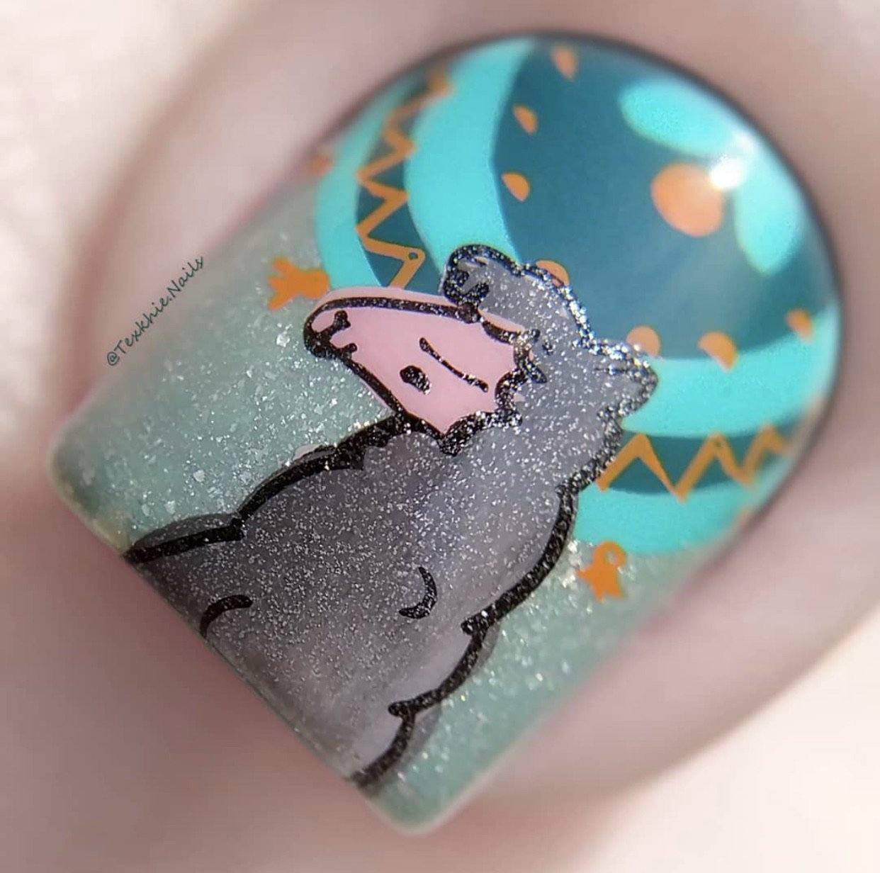 Love at First Llama (CjS-98) Steel Nail Art Stamping Plate 14 x 9 Clear Jelly Stamper