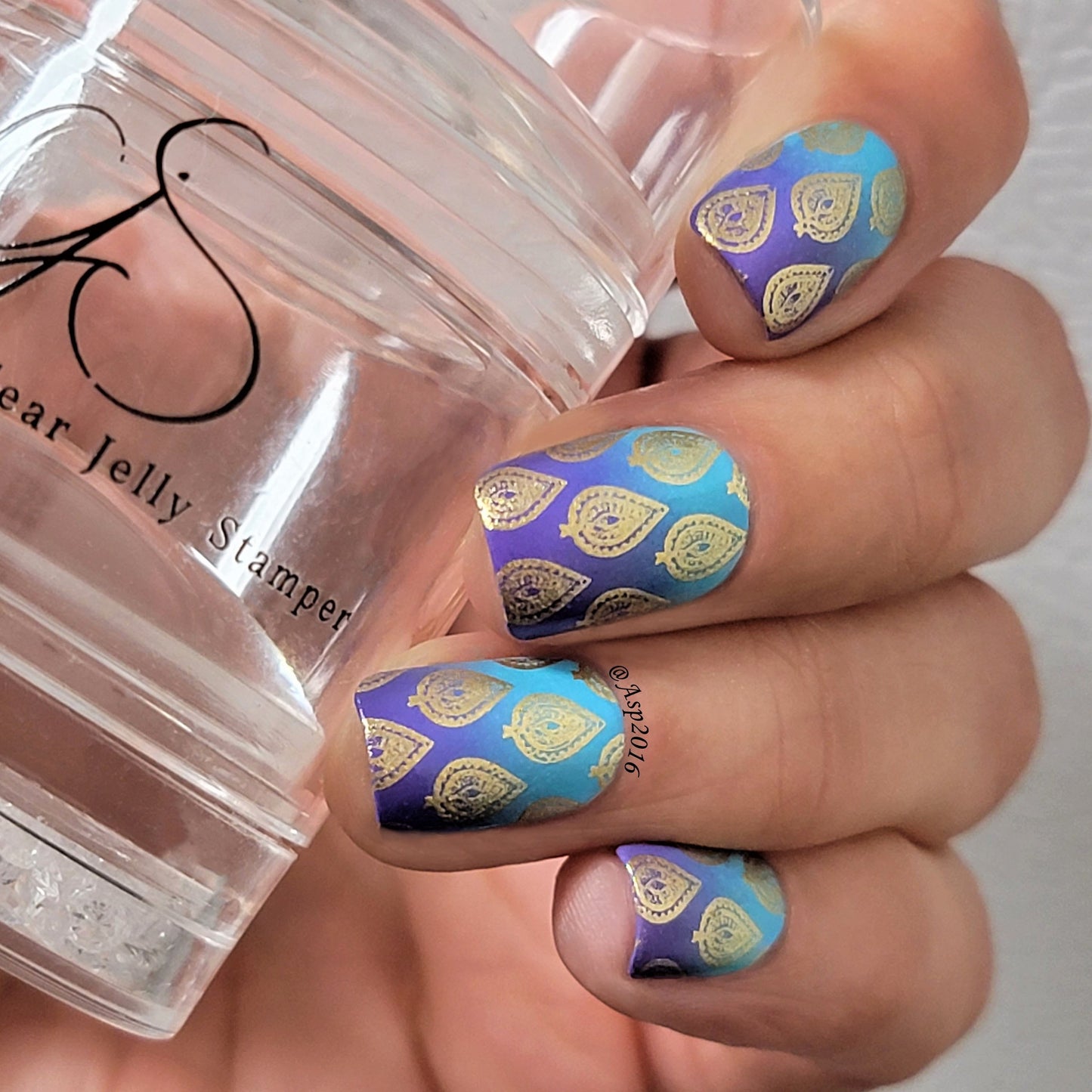 Namaste - India (CjSLC-76) Etched Nail Art Stamping Plate