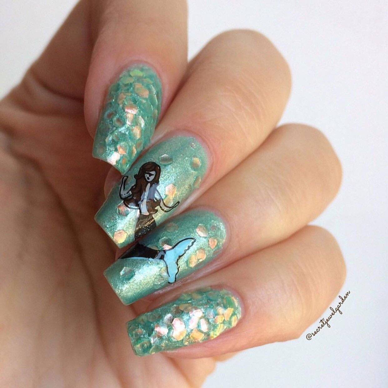 Treasures of the Sea (CjSLC-11) - Steel Nail Art Stamping Plate 14 x 9 Clear Jelly Stamper