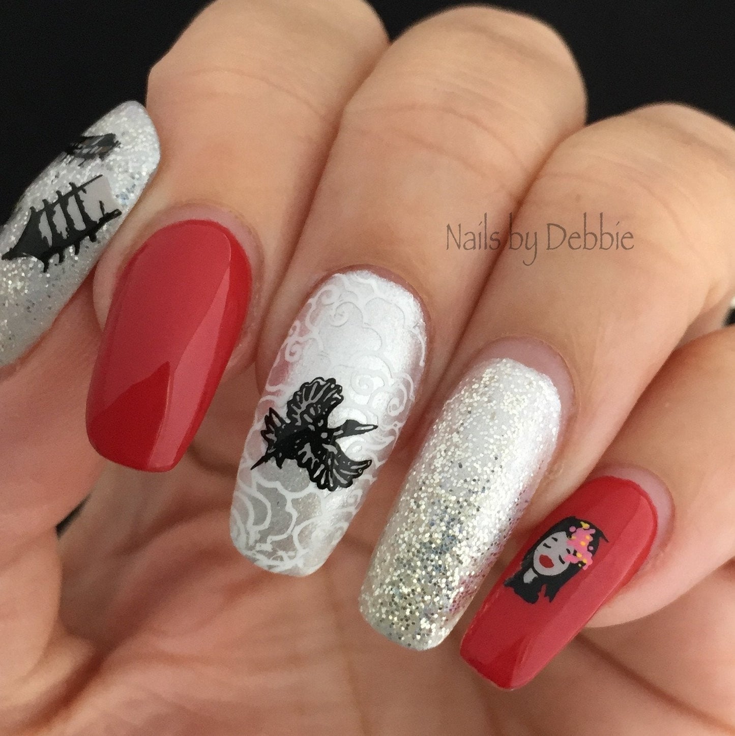 Veil of Old Japan - Steel Nail Art Stamping Plate (CjSLC-12) 14 x 9 Clear Jelly Stamper