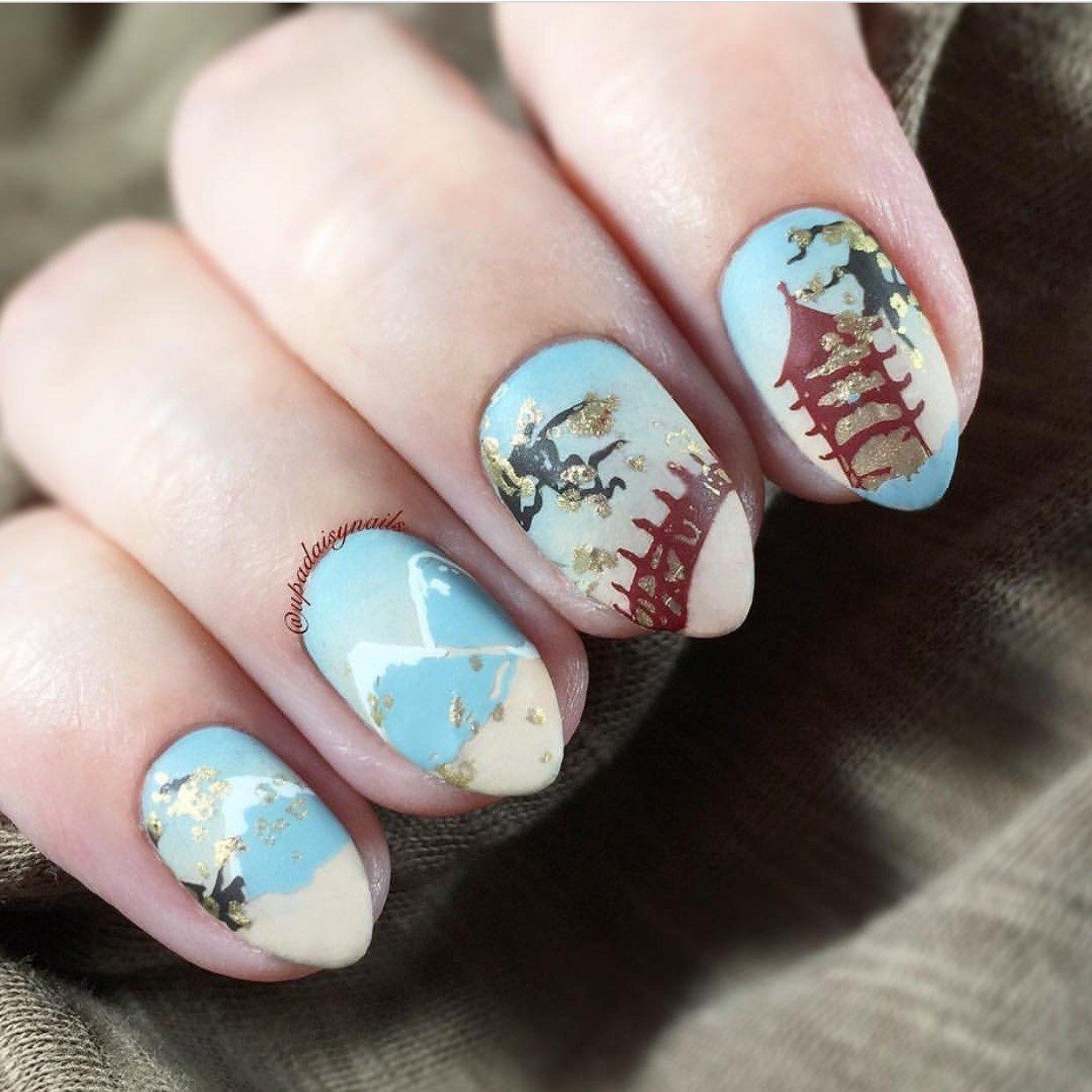 Veil of Old Japan - Steel Nail Art Stamping Plate (CjSLC-12) 14 x 9 Clear Jelly Stamper