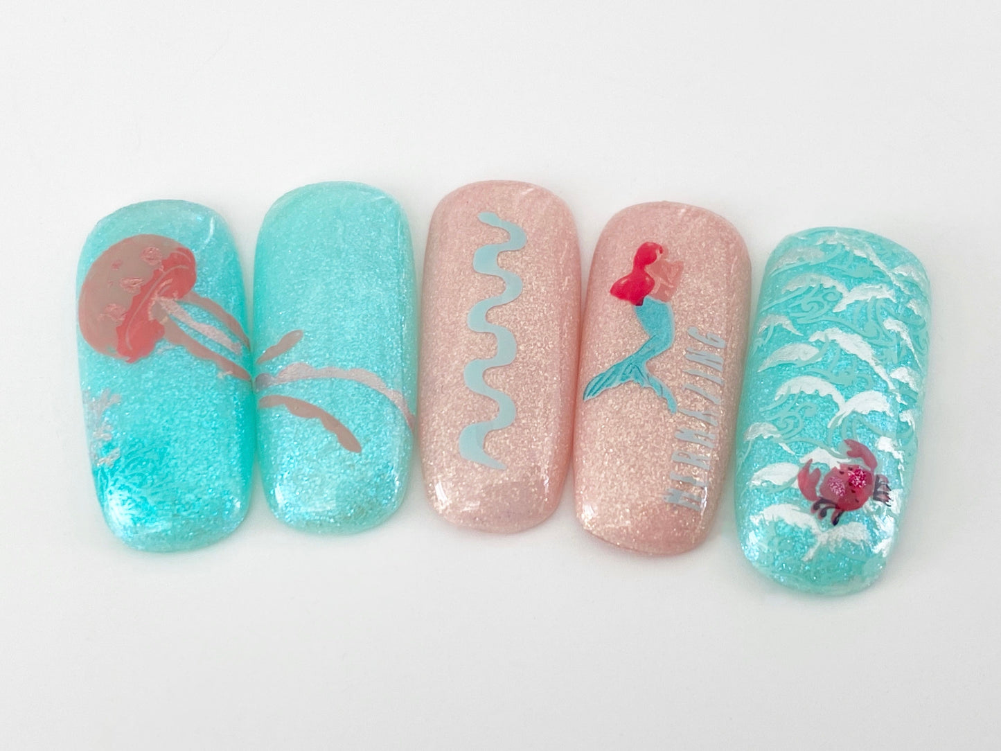 Mermazing (CjS-166) Etched Nail Art Stamping Plate