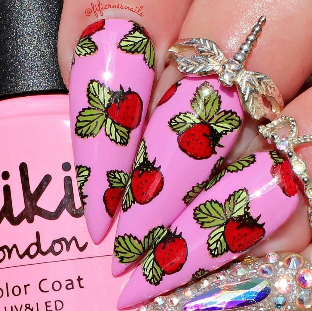 Fruit Cocktail Collection - Tropical Sensation (CjS-211) Etched Nail Art Stamping Plate