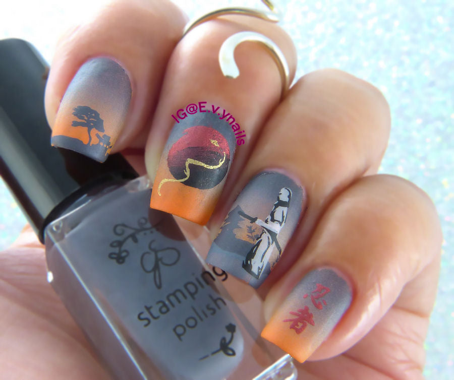 Samurai (CjSLC-72) Steel Stamping Plate 8 x 8 Clear Jelly Stamper