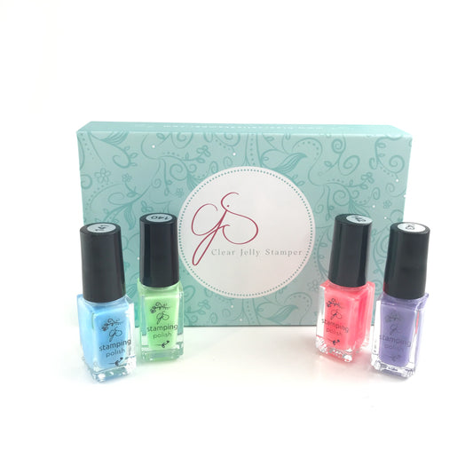 Nail Art Stamping Color Kit - Hop into Spring (4 colors)
