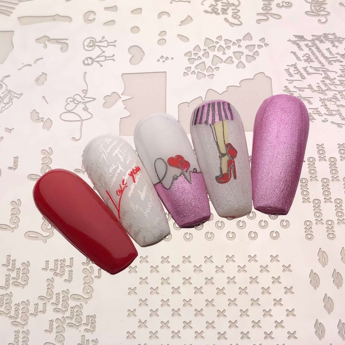 All you Need is Love (CjSV-24) Steel Stamping Plate 14 x 9 Clear Jelly Stamper