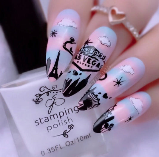 Roll the Dice! (CjSLC-47) Steel Stamping Plate 14 x 9 Clear Jelly Stamper