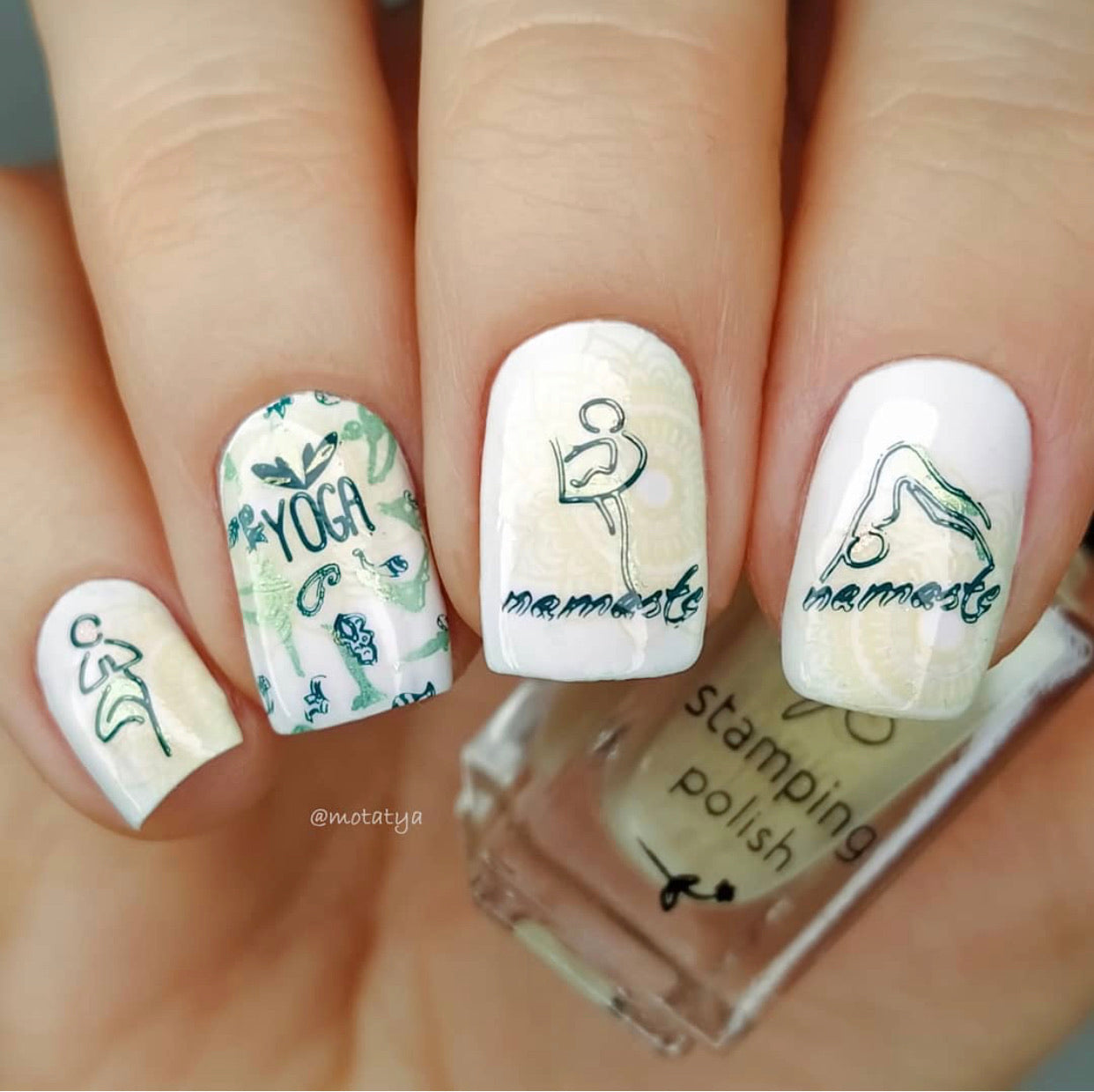 Zen Yoga (CjS-184) Steel Stamping Plate 14 x 9 Clear Jelly Stamper