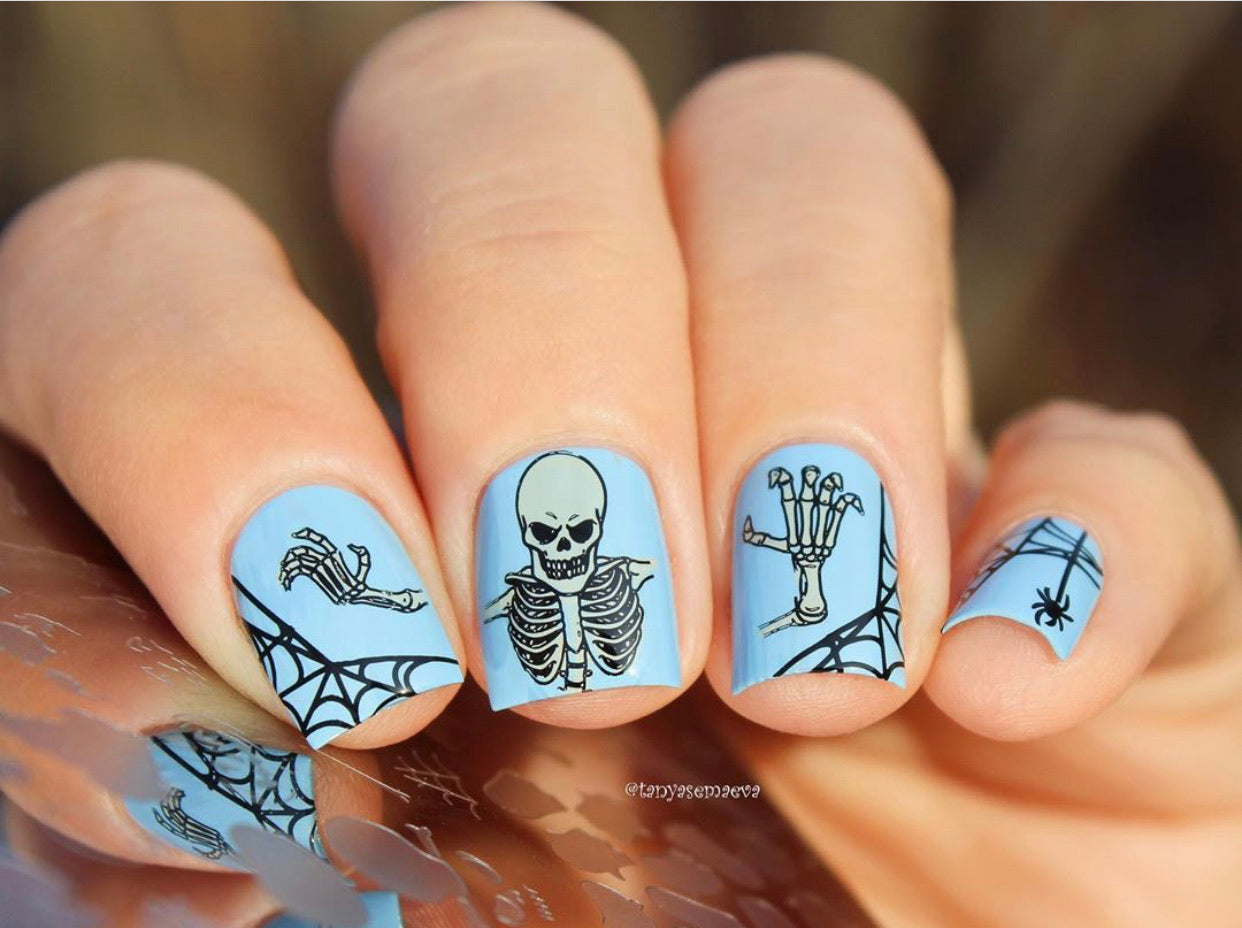 Hallo-Ween (CjSH-55) Steel Stamping Plate 8 x 8 Clear Jelly Stamper