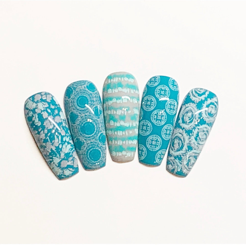 Textiles Series - 1 (CjS-185) Steel Stamping Plate 14 x 9 Clear Jelly Stamper