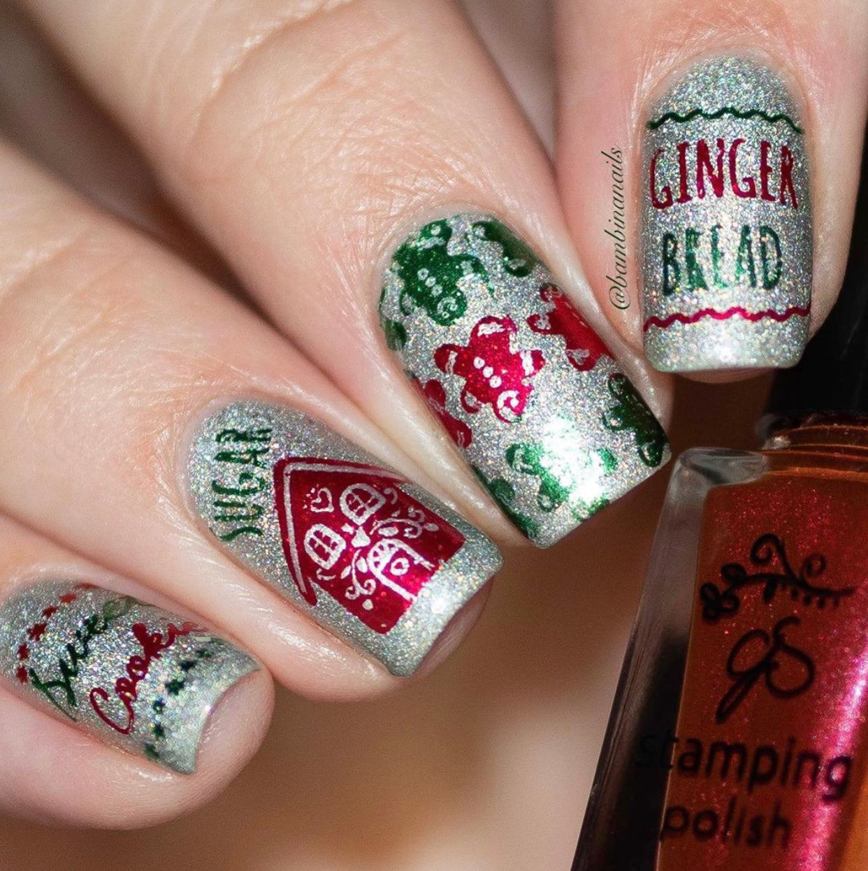 Mmm...Cookies! (CjS C-36) Steel Nail Art Stamping Plate 8 x 8 Clear Jelly Stamper