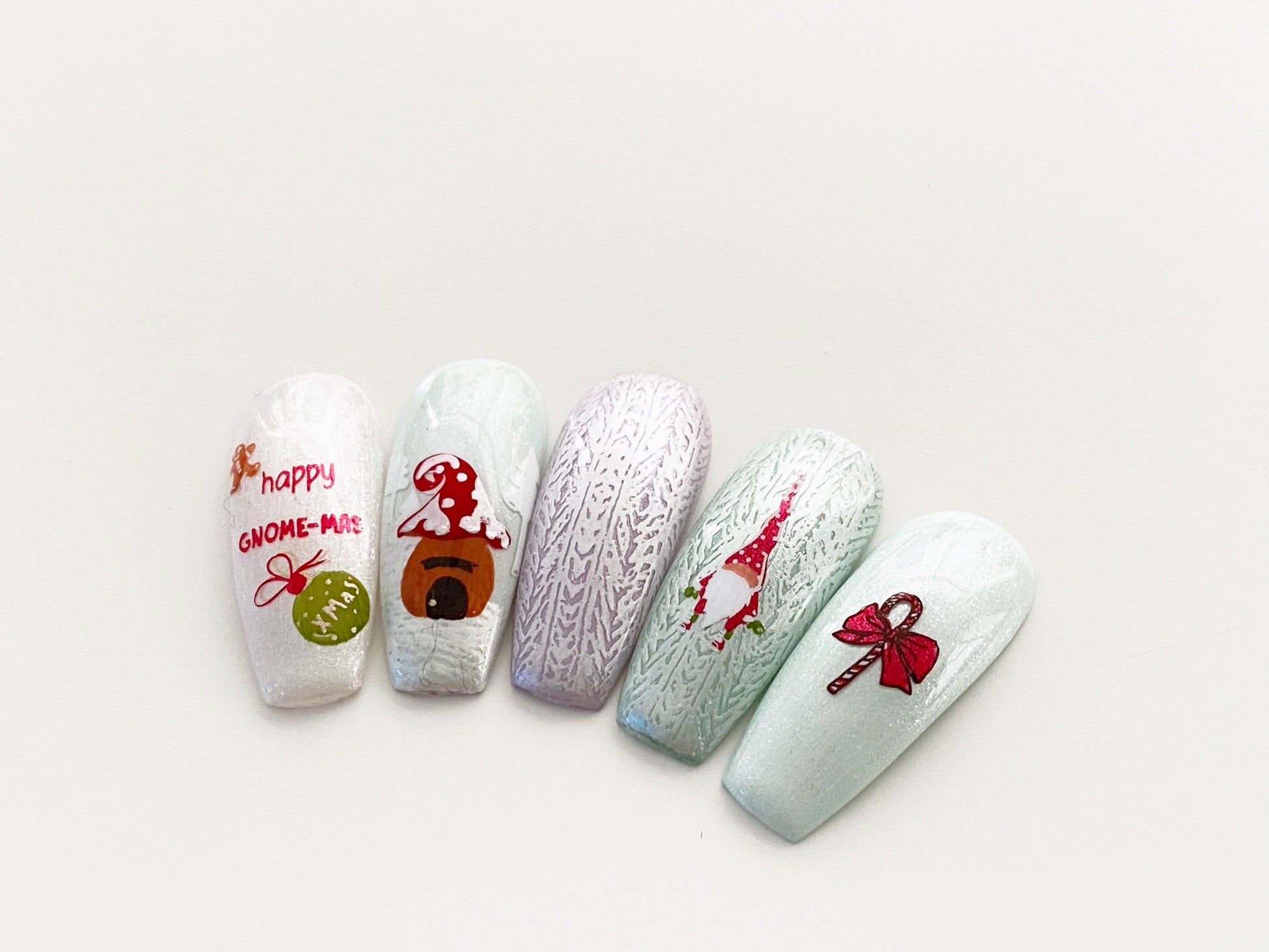 Gnome-mas (CjS C-48) Steel Nail Art Stamping Plate 14 x 9 Clear Jelly Stamper