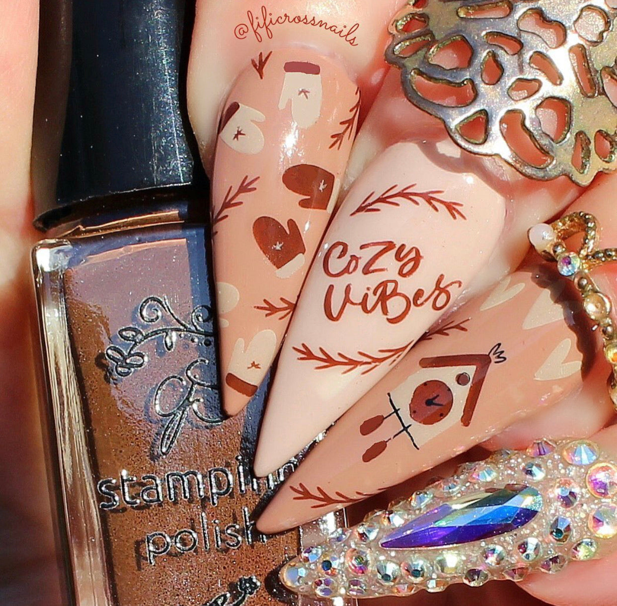 Snuggles (CjS-171) Steel Stamping Plate 8 x 8 Clear Jelly Stamper