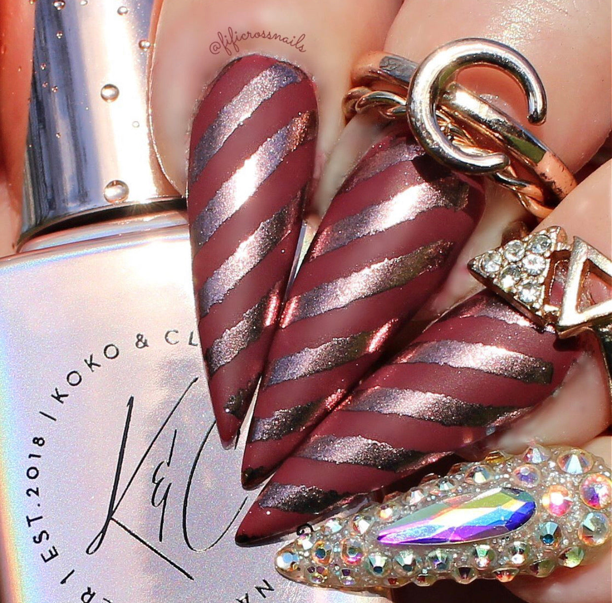 Baubles & Bells (CjS C-21) Steel Nail Art Stamping Plate 14 x 9 Clear Jelly Stamper