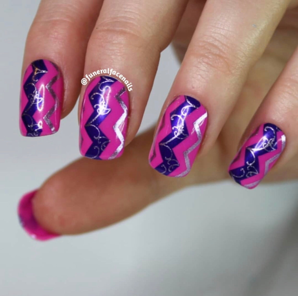 Chantel's Chevrons (CjS LC-36) Steel Stamping Plate 14 x 9 Clear Jelly Stamper