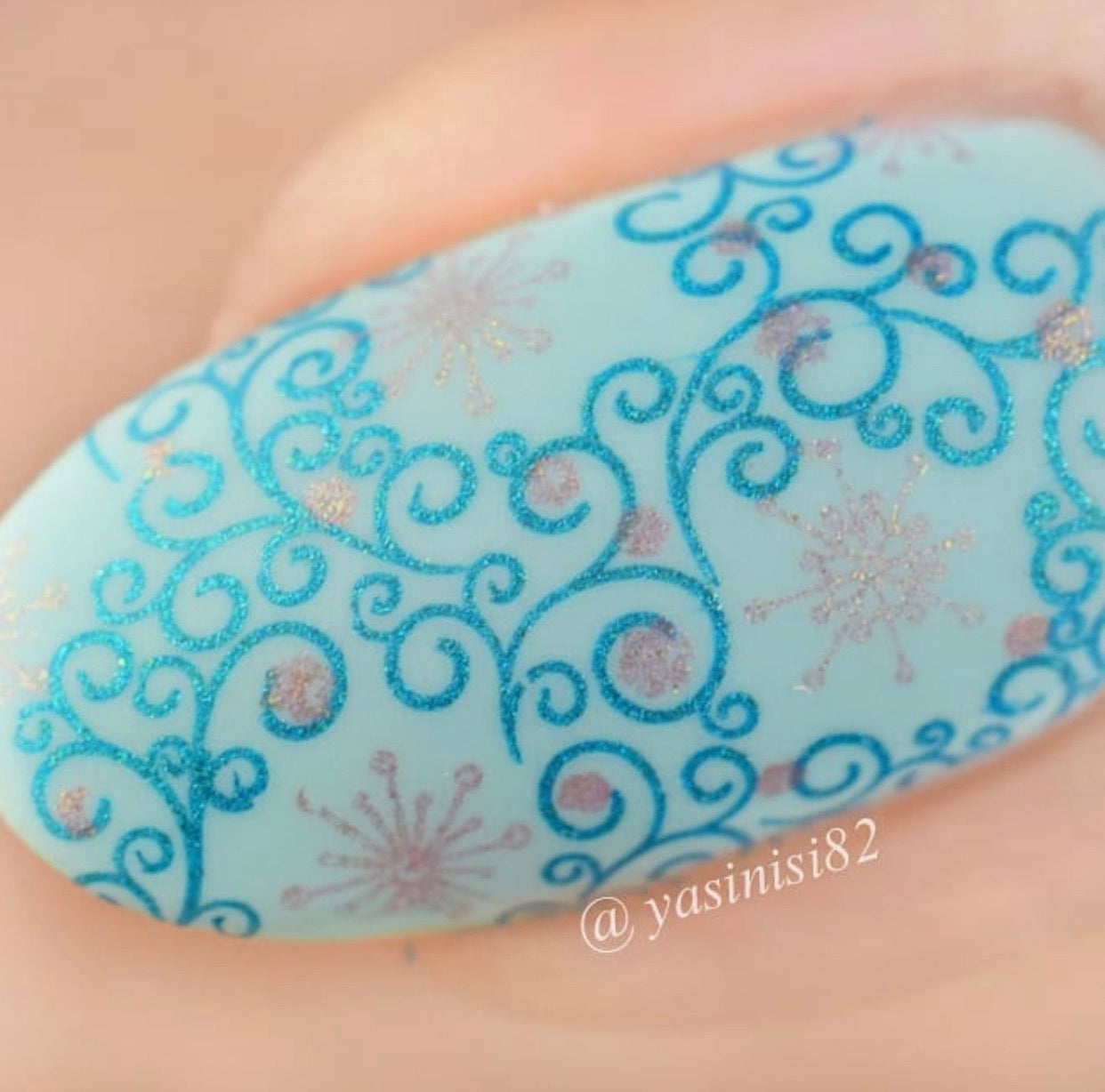 Catching Snowflakes (CjS-180) Steel Stamping Plate 8 x 8 Clear Jelly Stamper