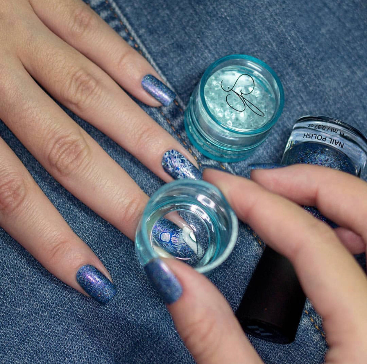 Blooming Sea (CjS-199) Steel Stamping Plate 8 x 8 Clear Jelly Stamper