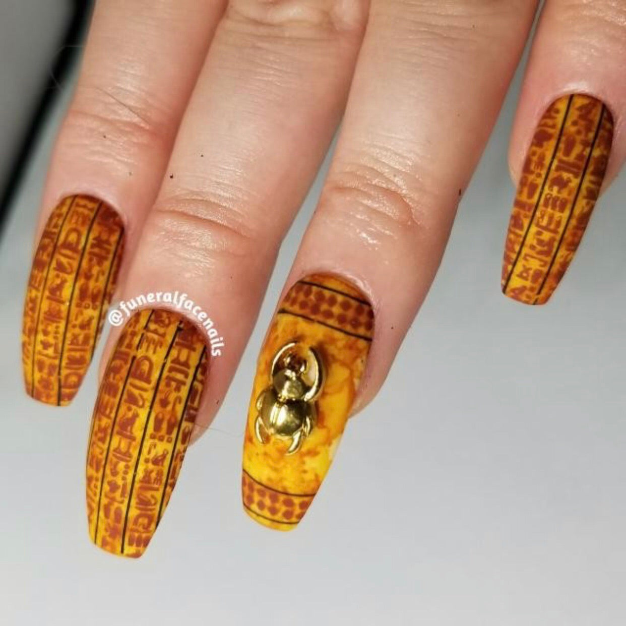 Jewels of Egypt (CjS LC-33) Steel Stamping Plate 14 x 9 Clear Jelly Stamper