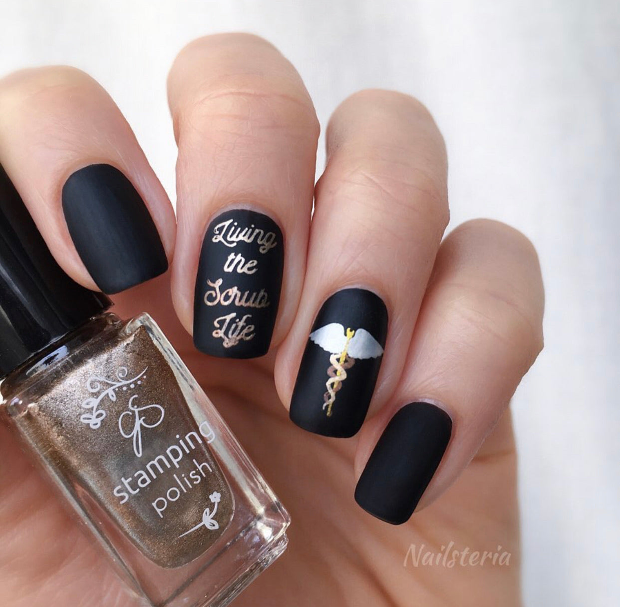 Coffee, Scrubs, Rubber Gloves! (CjSLC-53) Steel Stamping Plate 14 x 9 Clear Jelly Stamper