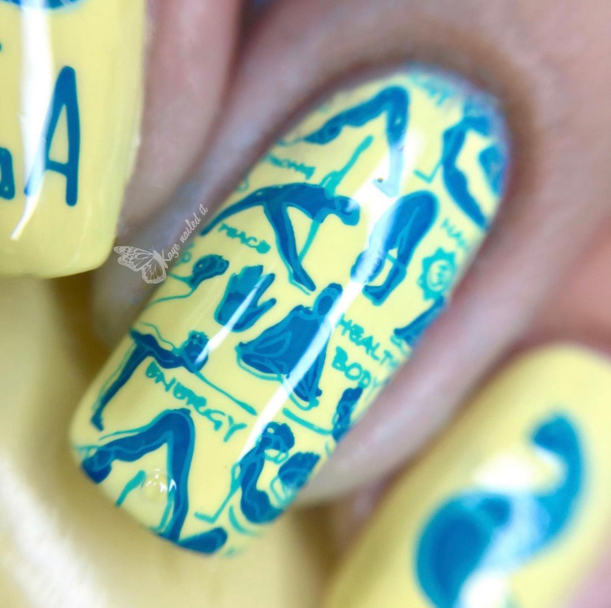 Zen Yoga (CjS-184) Steel Stamping Plate 14 x 9 Clear Jelly Stamper