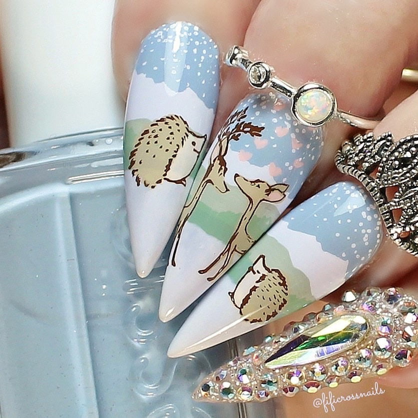 Sweetest Season (CjSC-32) Steel Nail Art Stamping Plate 14 x 9 Clear Jelly Stamper