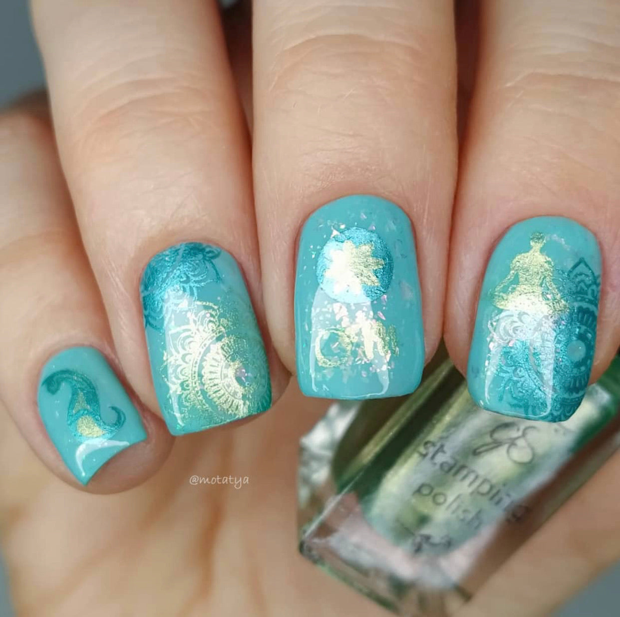 Zen Yoga (CjS-184) Steel Stamping Plate 14 x 9 Clear Jelly Stamper