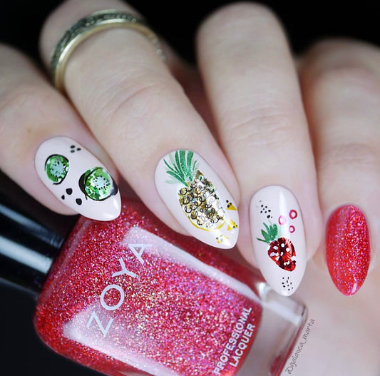 NEW and IMPROVED- Sticky Polish 02 - White Polish Clear Jelly Stamper