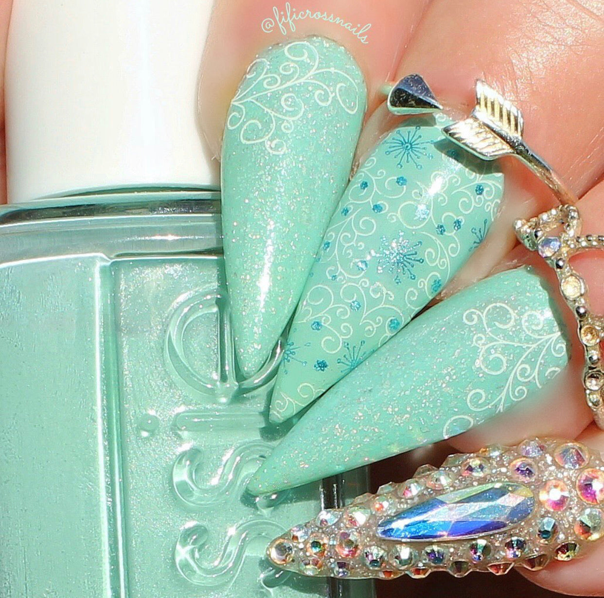 Catching Snowflakes (CjS-180) Steel Stamping Plate 8 x 8 Clear Jelly Stamper