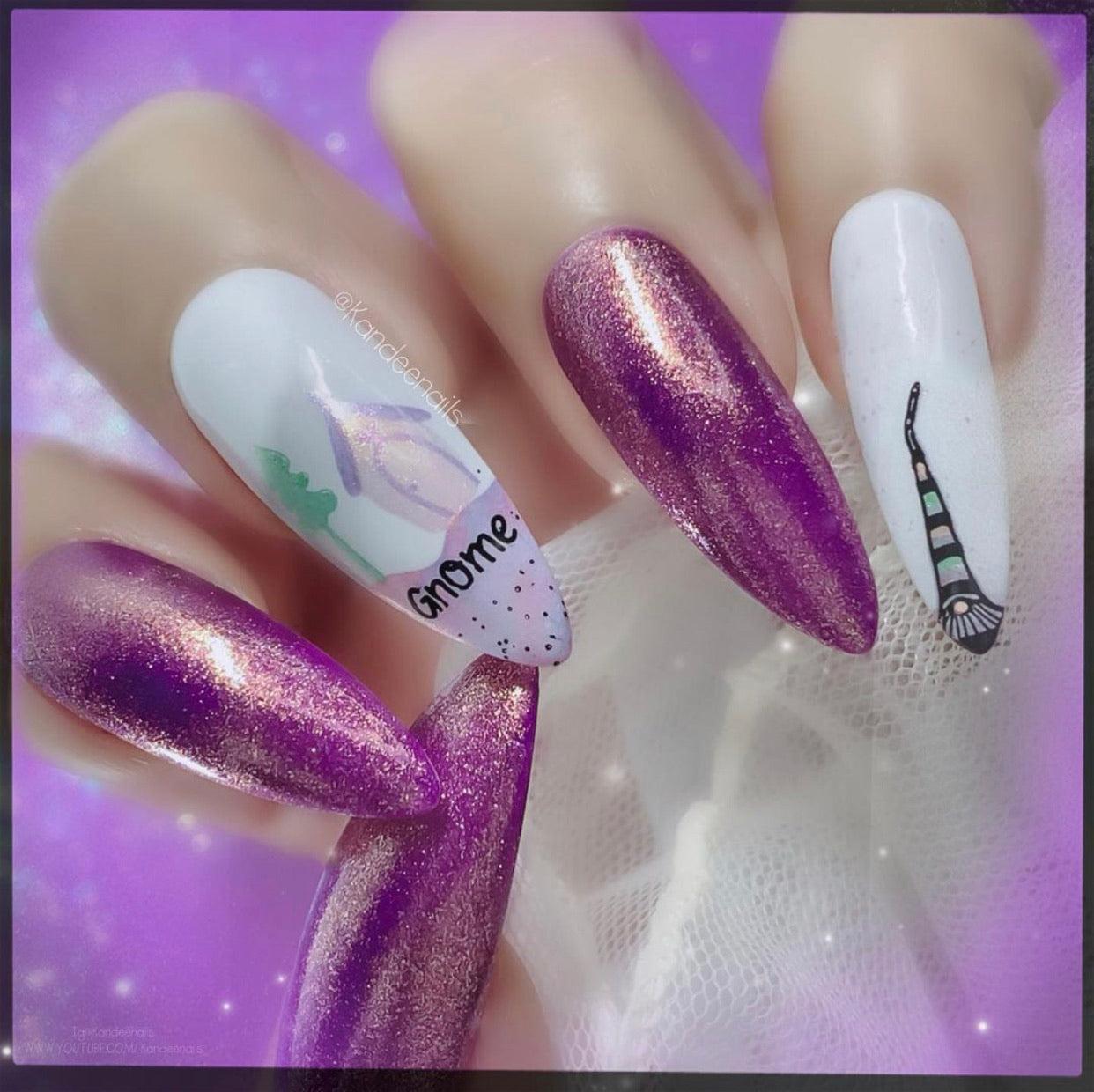 Gnome-mas (CjS C-48) Steel Nail Art Stamping Plate 14 x 9 Clear Jelly Stamper