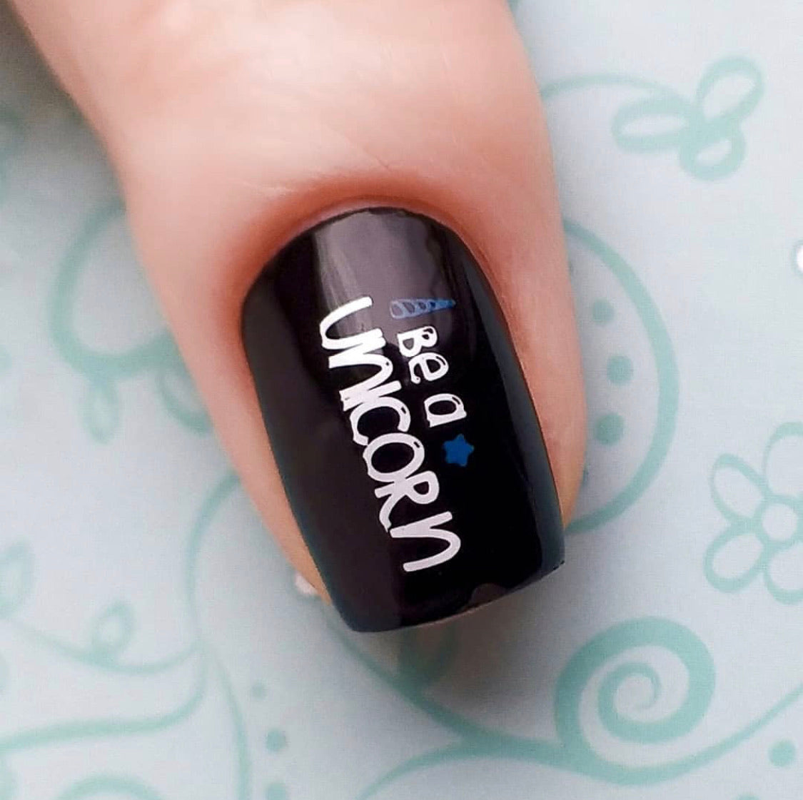 #AlwaysBeAUnicorn (CjS LC-51) Steel Stamping Plate 14 x 9 Clear Jelly Stamper