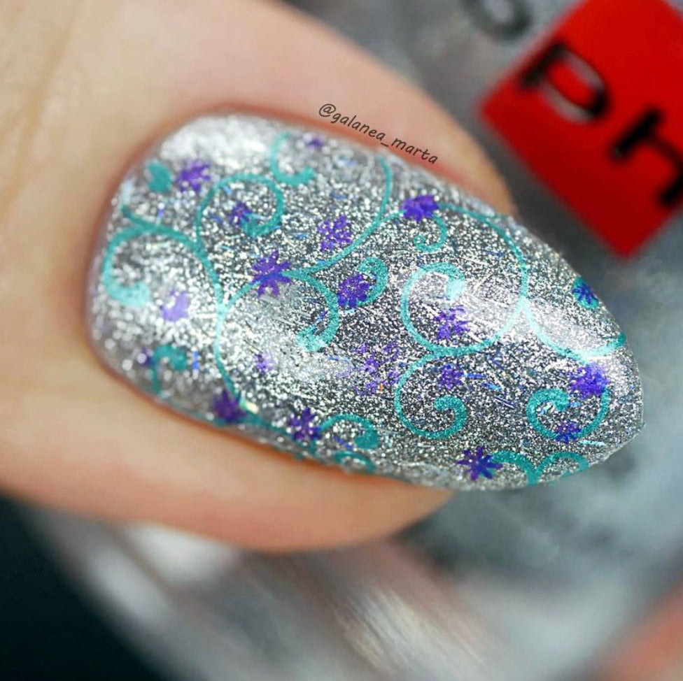 Catching Snowflakes (CjS-180) Steel Stamping Plate 8 x 8 Clear Jelly Stamper