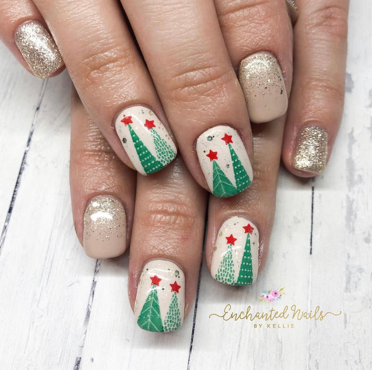 Yule Tide Christmas (CjSC-13) - Steel Nail Art Stamping Plate 14 x 9 Clear Jelly Stamper